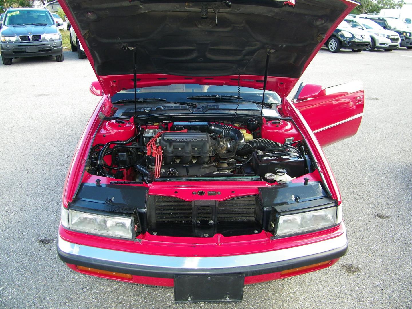 1991 Red /Beige Chrysler TC By Maserati Convertible (ZC2FS1207MB) with an 3.0L V6 SOHC 12V engine, 4-Speed Automatic Overdrive transmission, located at 4000 Bee Ridge Road, Sarasota, FL, 34233, (941) 926-0300, 27.298664, -82.489151 - Photo#7